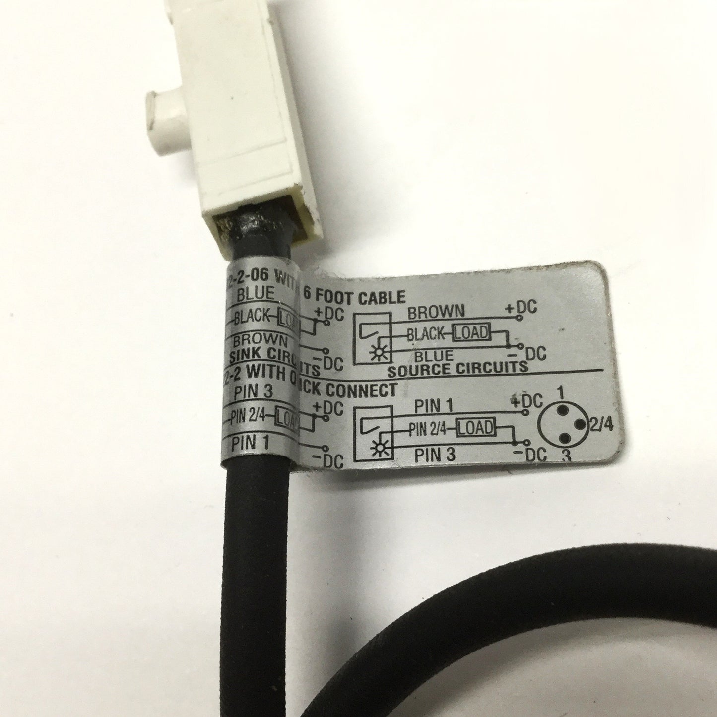 Used PHD 17502-2-06 Solid State Cylinder Reed Switch, 10-30VDC, NPN PNP, 3-Wire
