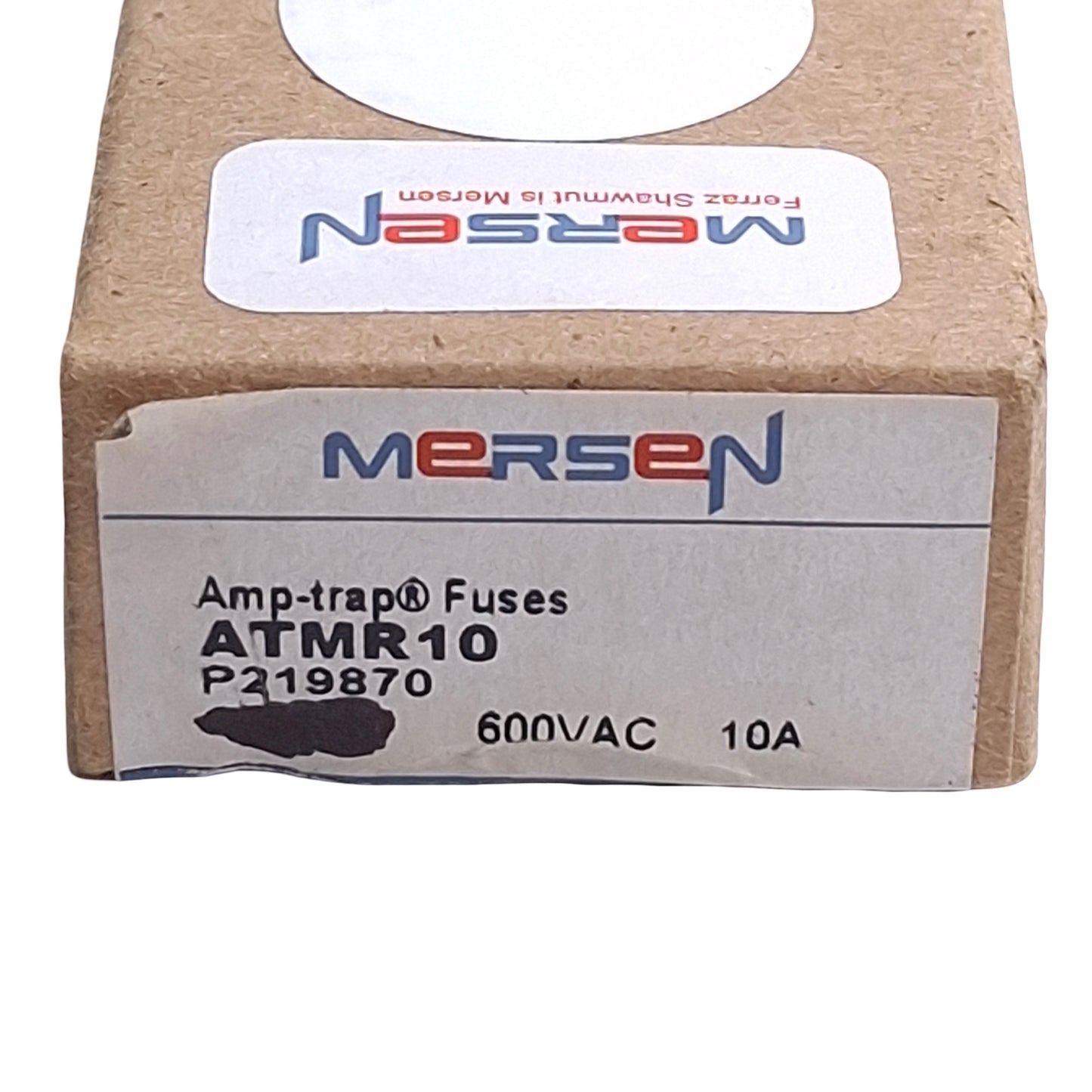 New Lot of 3 Mersen ATMR10 Fast Acting Fuses, 10 Amps, 600VAC, Class CC