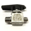 Used Swagelok SS-43M4-S4 316 Stainless Ball Valve 1/4" NPT x 1/4" Tube Fitting