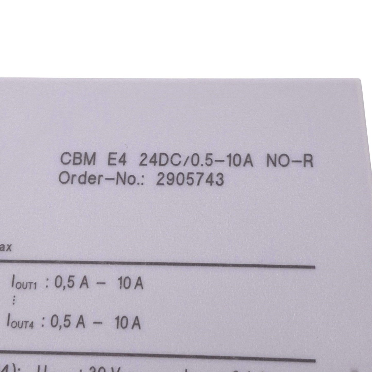 New Phoenix Contact 2905743 CBM E4 24DC/0.5-10A NO-R Electronic Circuit Breaker