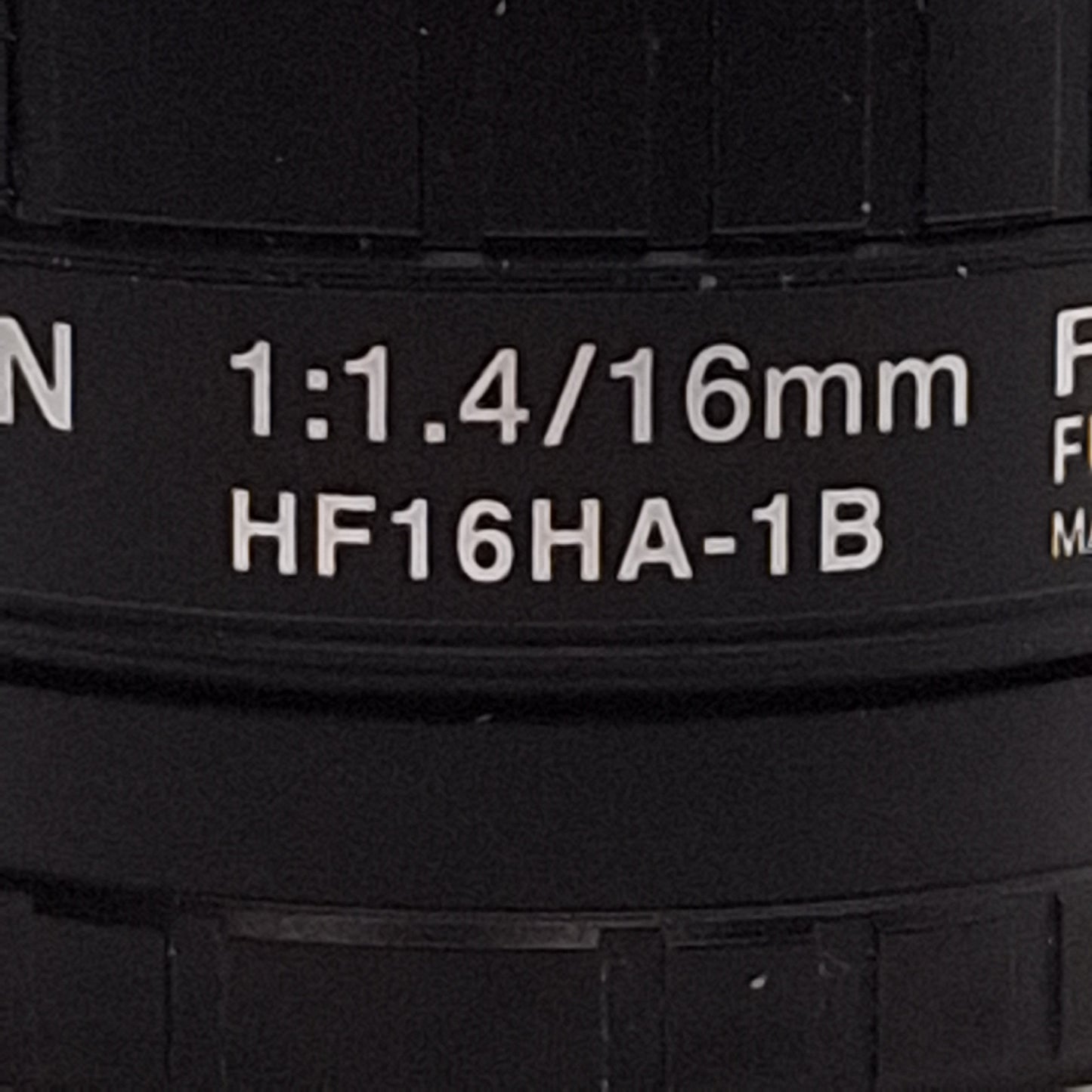 Used Fujinon HF16HA-1B Machine Vision Lens, 100mm WD, 1:1.4/16mm, M25.5x0.5, C-Mount