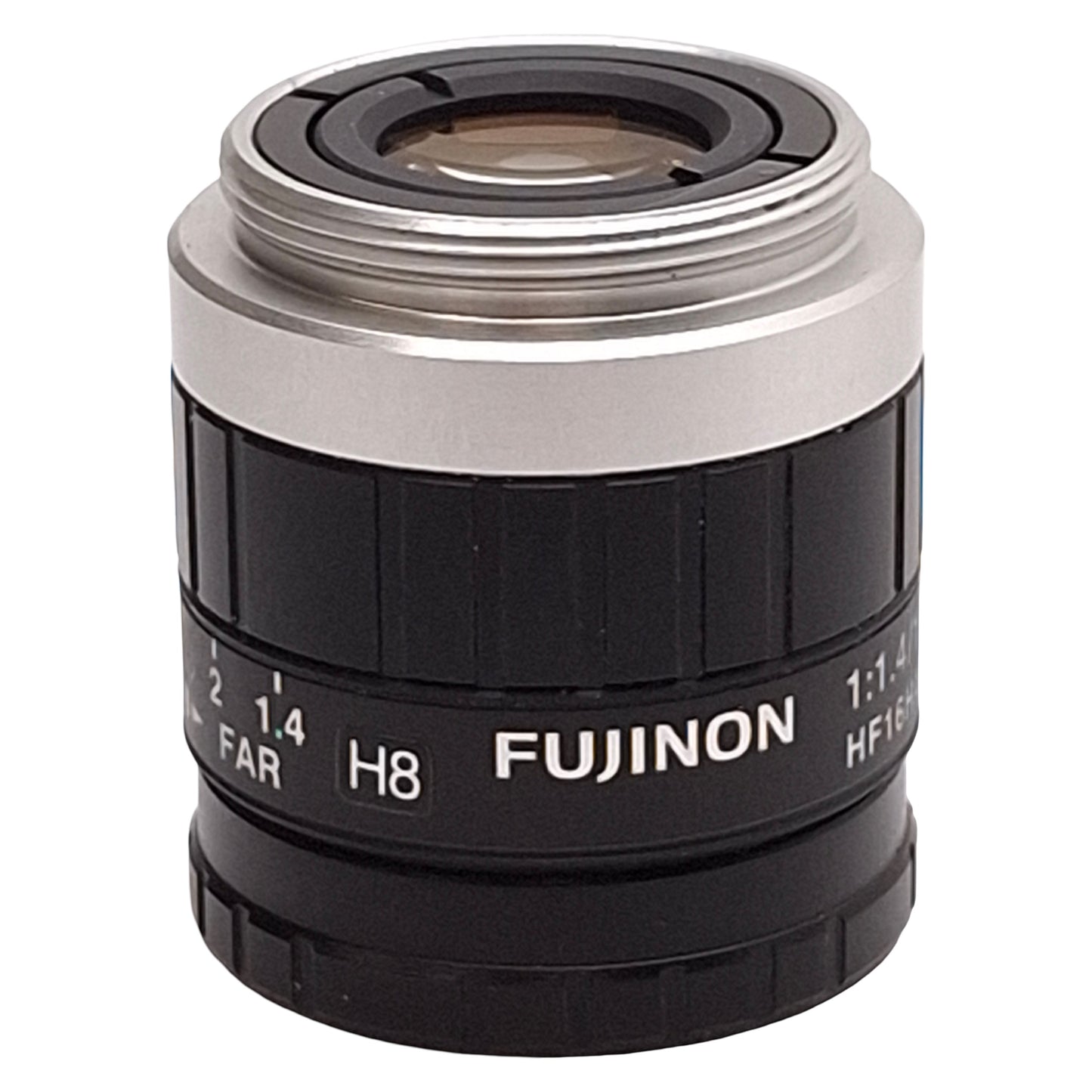 Used Fujinon HF16HA-1B Machine Vision Lens, 100mm WD, 1:1.4/16mm, M25.5x0.5, C-Mount