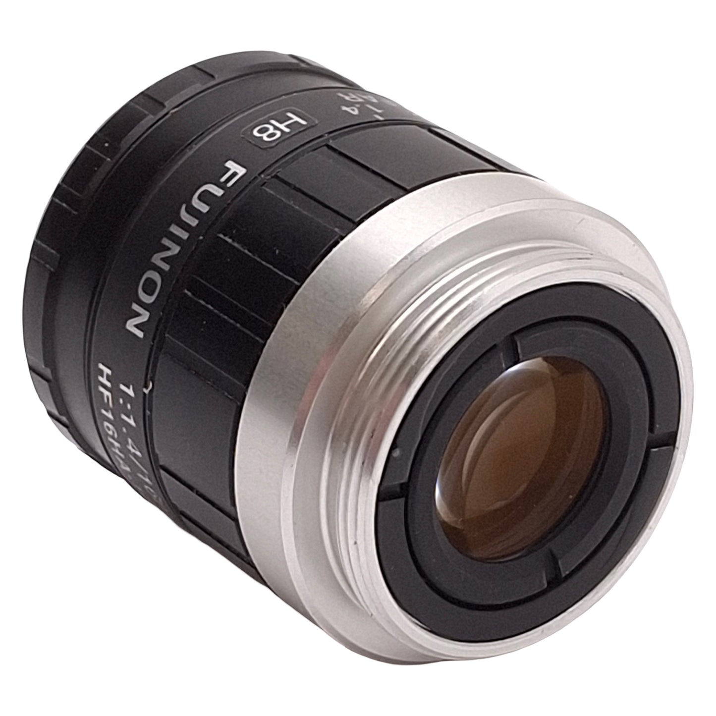Used Fujinon HF16HA-1B Machine Vision Lens, 100mm WD, 1:1.4/16mm, M25.5x0.5, C-Mount