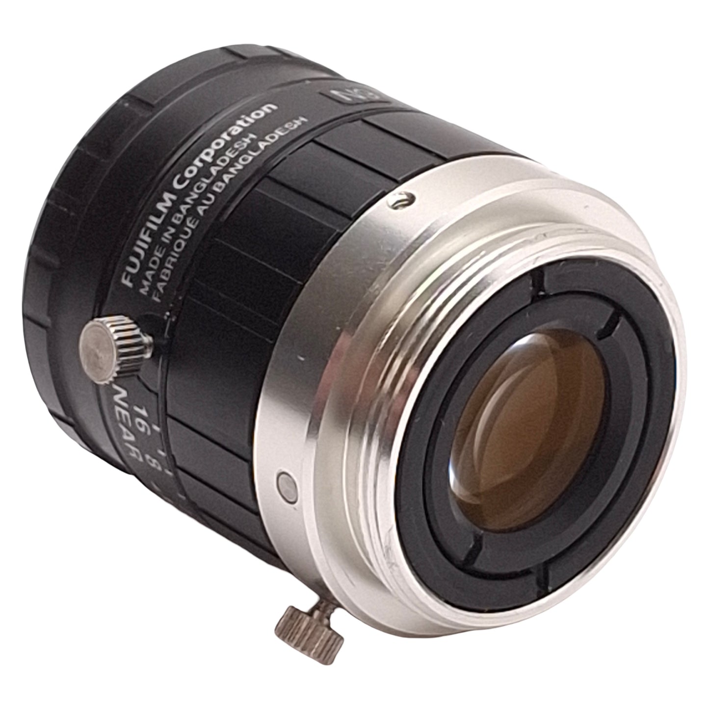 Used Fujinon HF16HA-1S Machine Vision Lens, 40mm WD, 1:1.4/16mm, M25.5x0.5, C-Mount