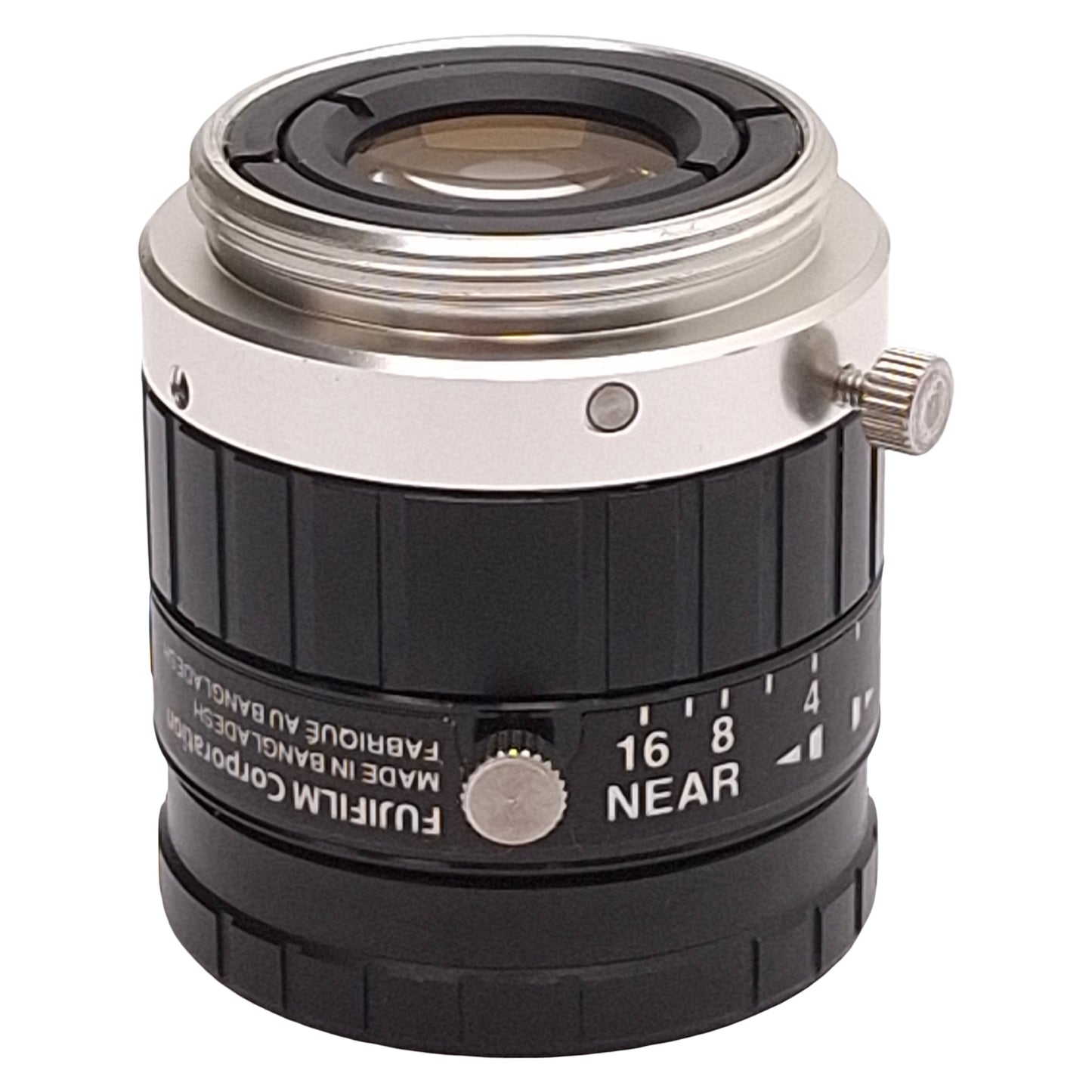 Used Fujinon HF16HA-1S Machine Vision Lens, 40mm WD, 1:1.4/16mm, M25.5x0.5, C-Mount