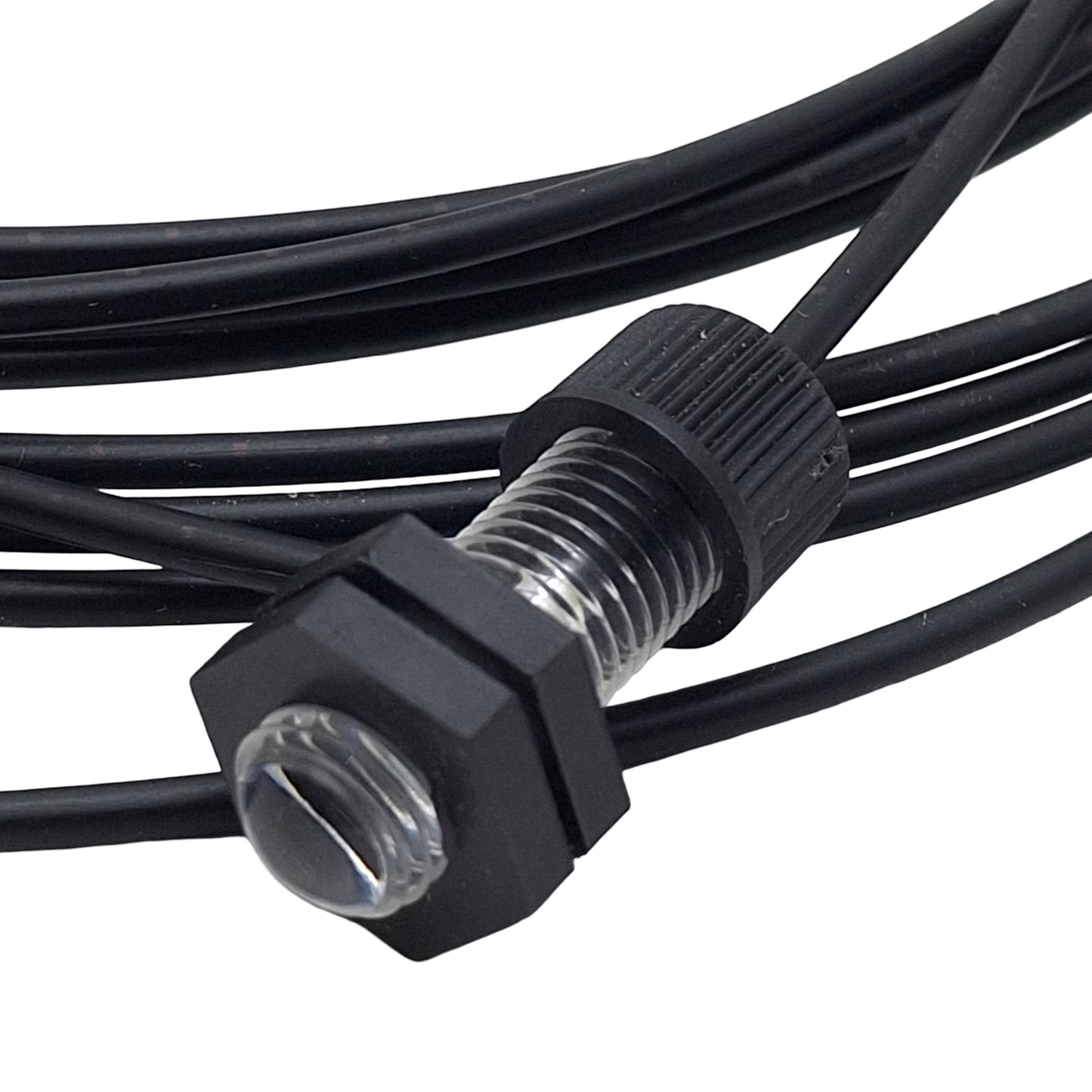 New Banner PIL46U 34080 Inline Plastic Fiber Optic, ø1mm Core, 2m Length M8x1 Barrel