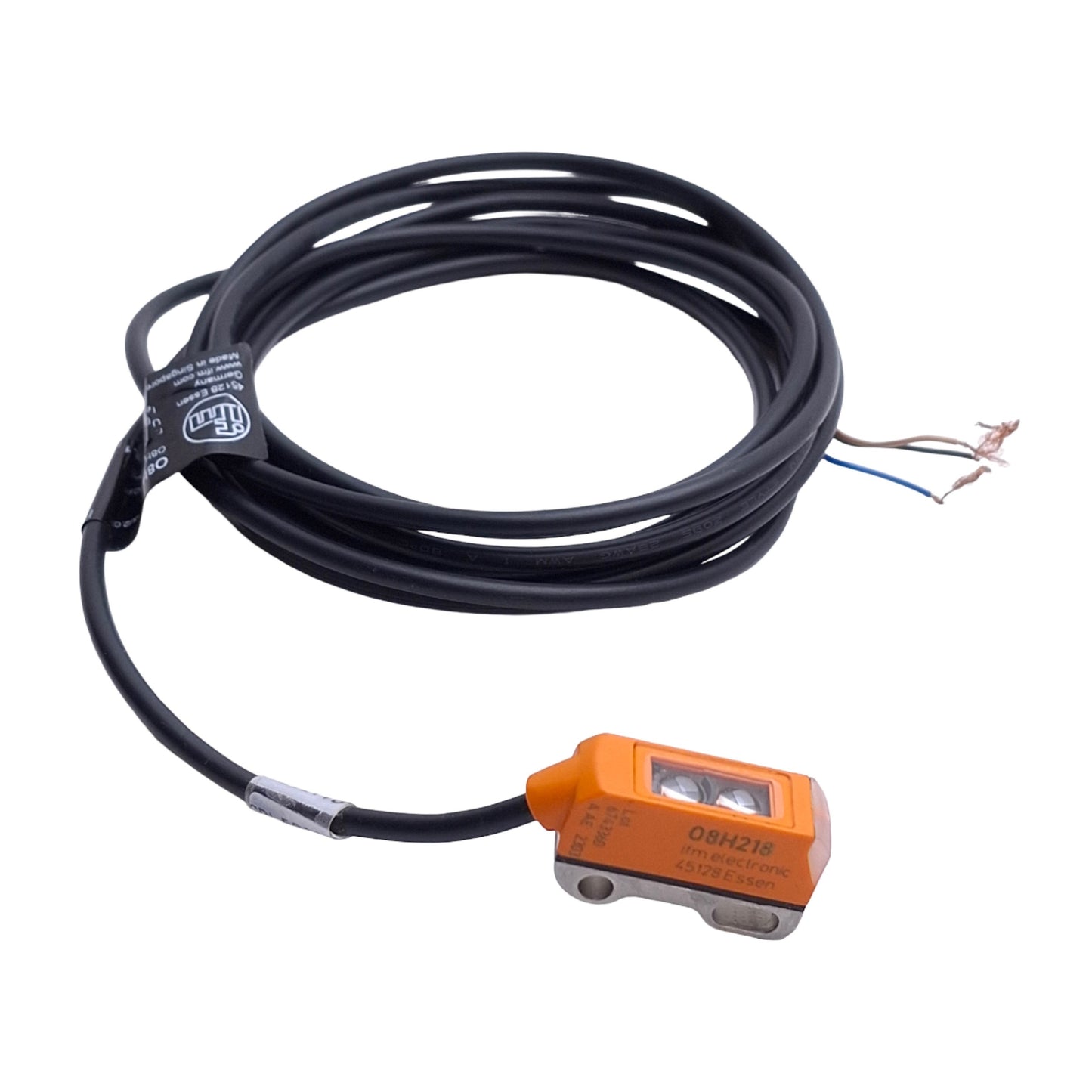 Used IFM OH218 Diffuse Reflection Photoelectric Sensor, Red, 80mm Range, 10-30VDC