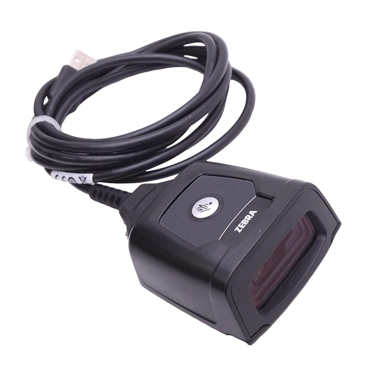 Used Zebra DS457-SR20009 SBRE Barcode Scanner, 752x480, 16.5" Range, 5VDC, USB-A