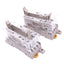 Used Lot of 2 Omron P7SA-14F-ND DC24V Relay Sockets, 14-Pin, 6A 250VAC Max, DIN Rail