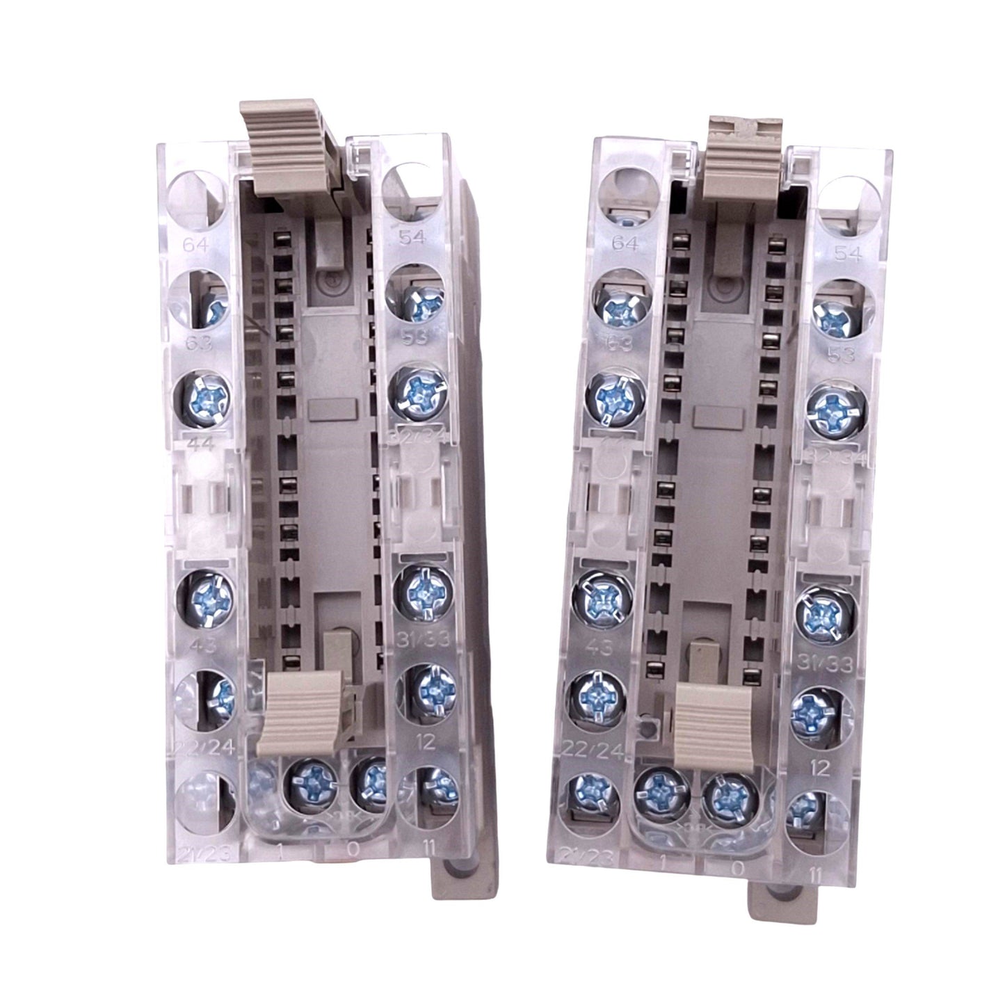 Used Lot of 2 Omron P7SA-14F-ND DC24V Relay Sockets, 14-Pin, 6A 250VAC Max, DIN Rail
