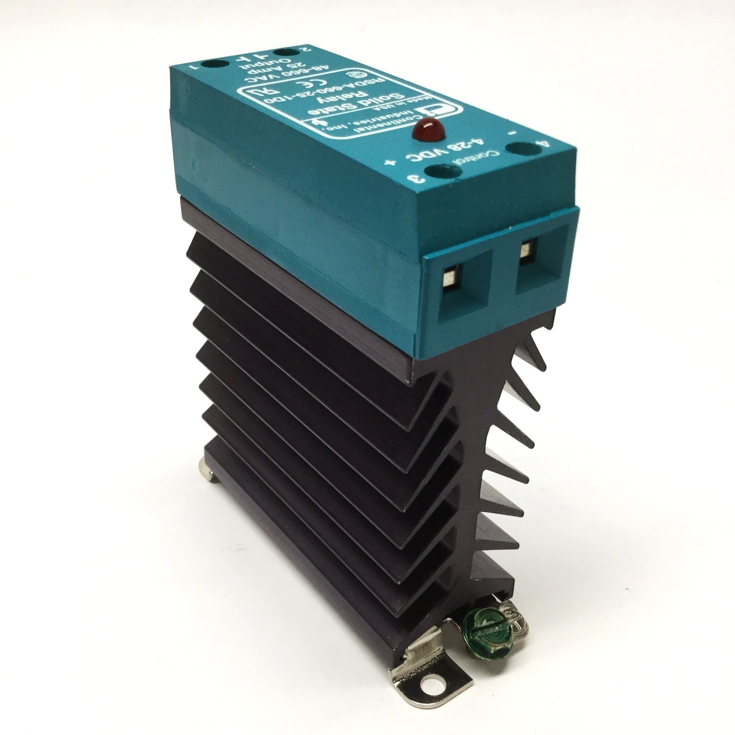 Used Continental RSDA-660-25-1D0 Solid State Relay, 3.5-28VDC Control, 660VAC 25A Out