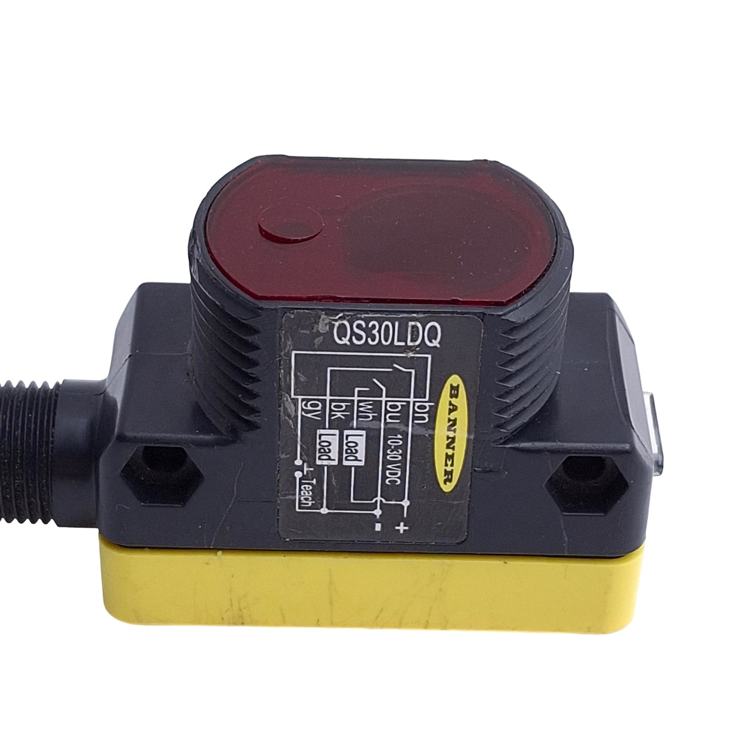 Used Banner QS30LDQ Laser Sensor Diffuse-Mode, Range 400mm 16", Supply 10-30VDC
