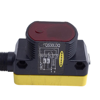 Used Banner QS30LDQ Laser Sensor Diffuse-Mode, Range 400mm 16", Supply 10-30VDC