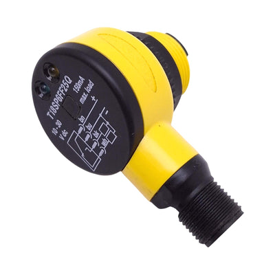 Used Banner T18SP6FF25Q Photoelectric Sensor, M12 4-P, 25mm Range, 10-30VDC, PNP Out