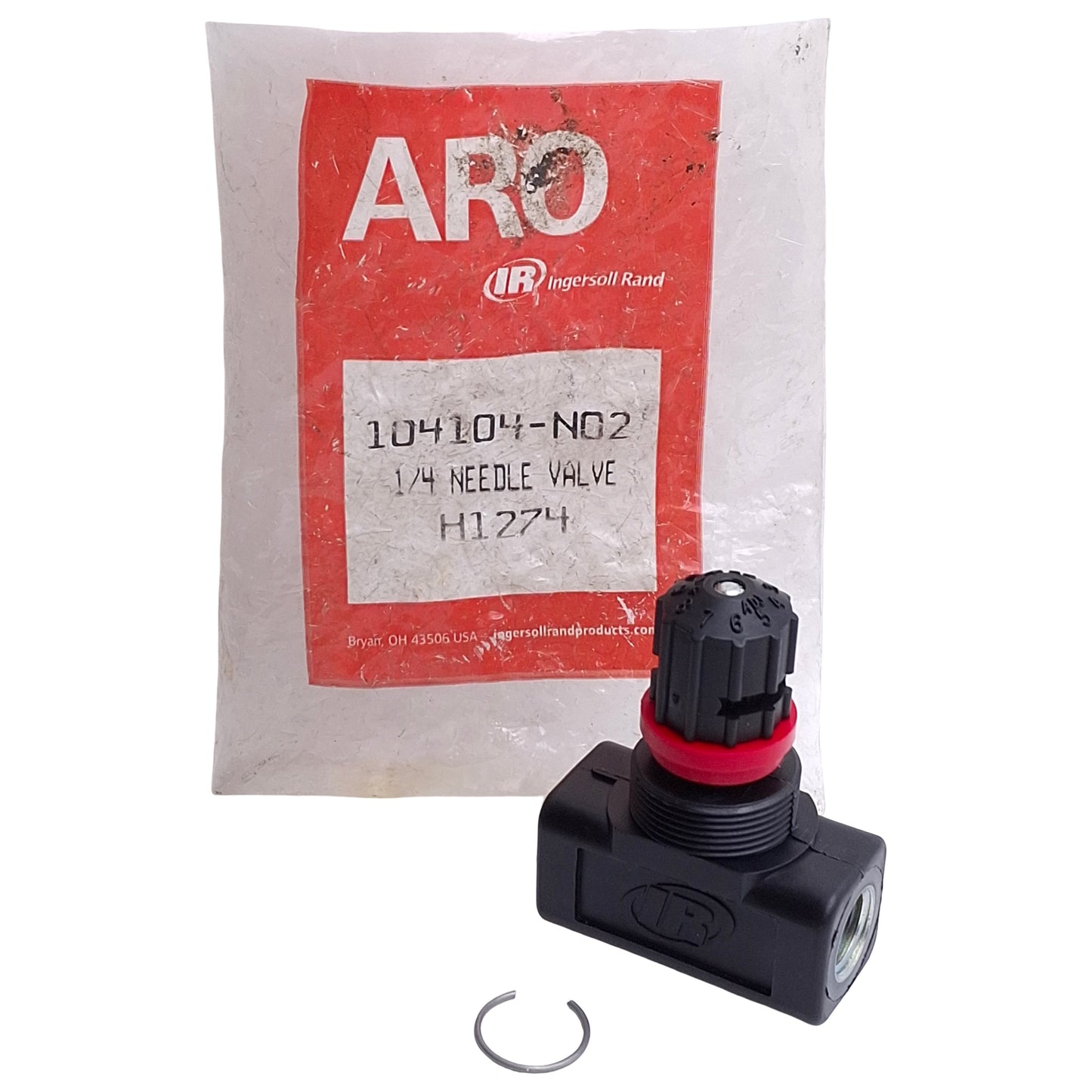 New Ingersoll Rand 104104-N02 Aro Diaphragm Pump Speed Control, 1/4in NPTF