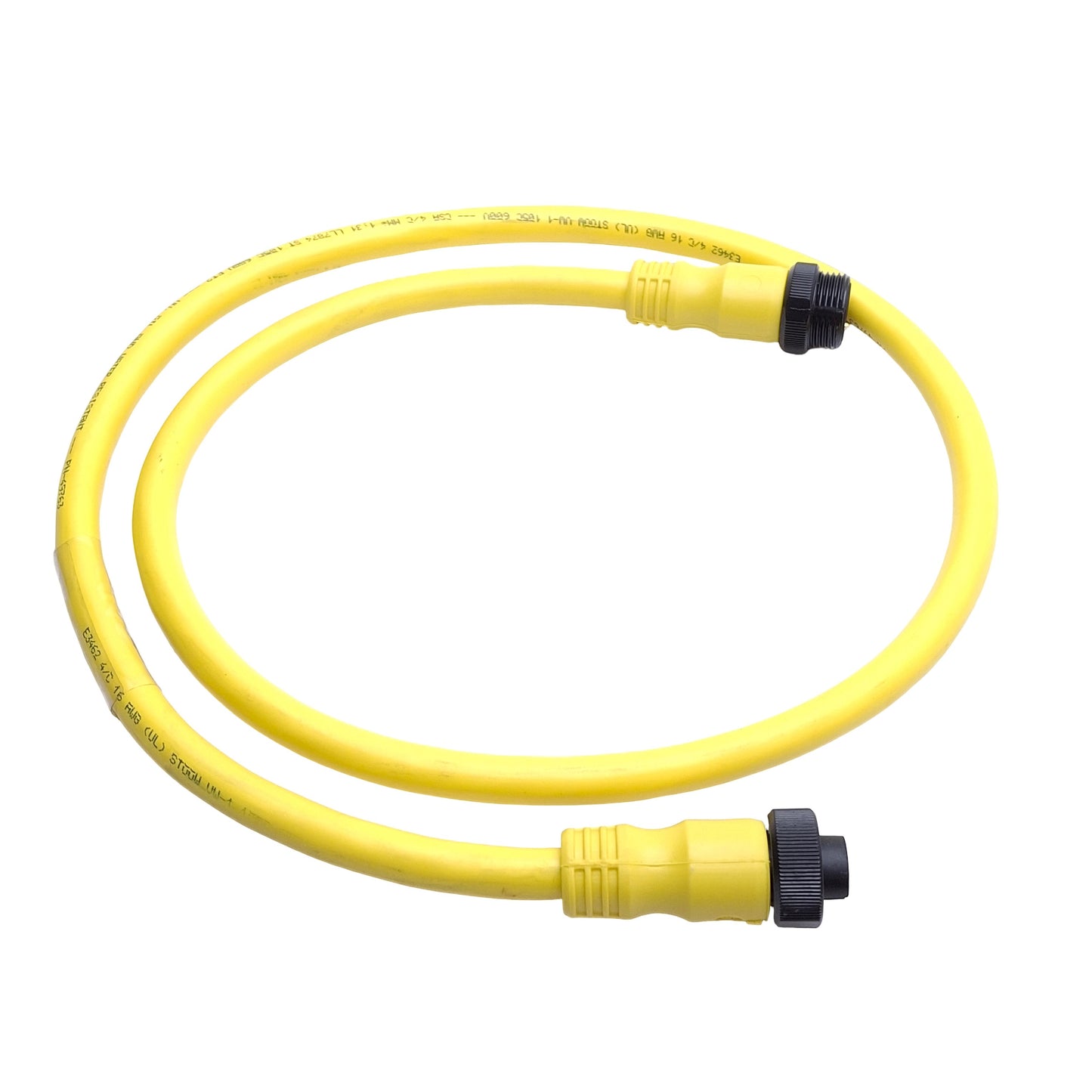 Used Allen Bradley 889N-F4AFNM-1 QD Cable Cordset, 4-Pin Mini Plus, 600V 10A, 1m