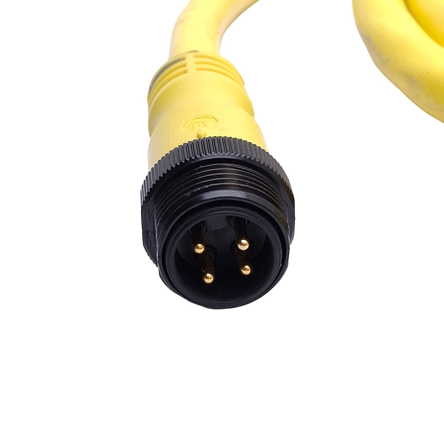 Used Allen Bradley 889N-M4AFC-12F Cable Cordset, 4-Pin Mini Plus, 600V 10A, 12ft