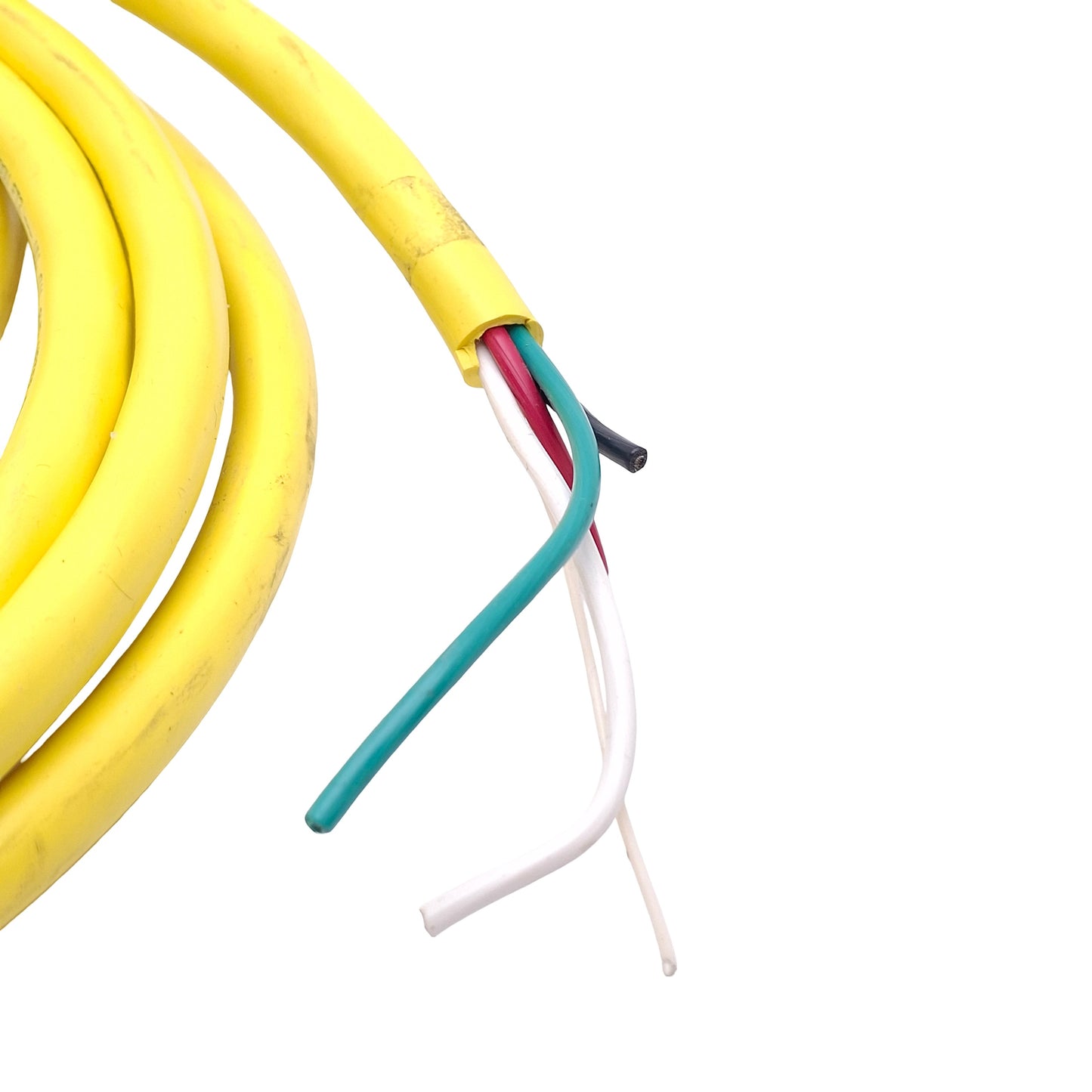 Used Allen Bradley 889N-M4AFC-12F Cable Cordset, 4-Pin Mini Plus, 600V 10A, 12ft