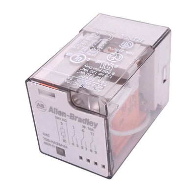 New Allen Bradley 700-HA33A24 Relay, 3PDT, 11-Pin Octal, 10A Max, 24VAC Coil