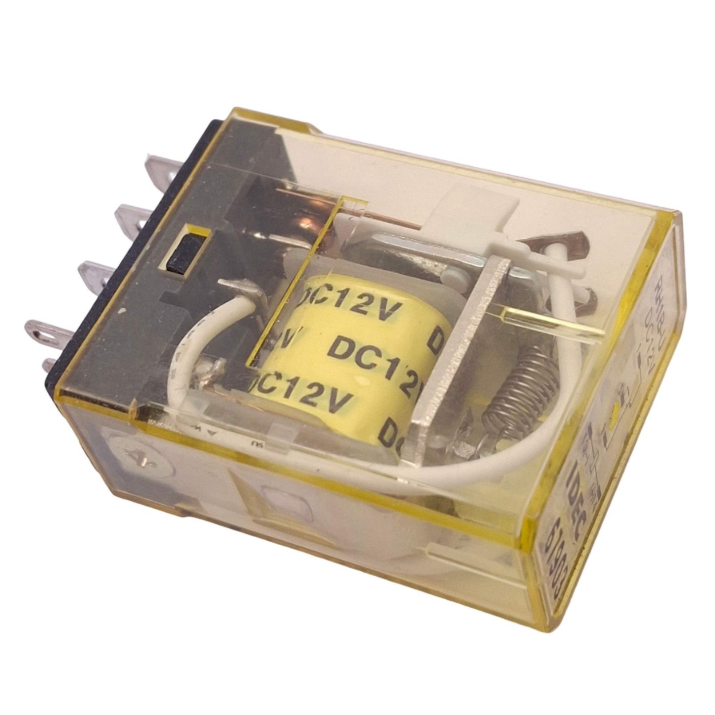 Used Lot of 3 IDEC RH1B-U-DC12V Relays, SPDT, 5-Pin, 10A 240VAC Max, 12VDC Coil