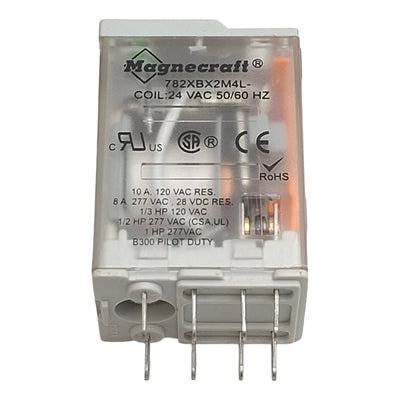 New Schneider Electric 782XBX2M4L-24A Ice-Cube Relay, 277VAC/28VDC 8A, 24VAC Coil