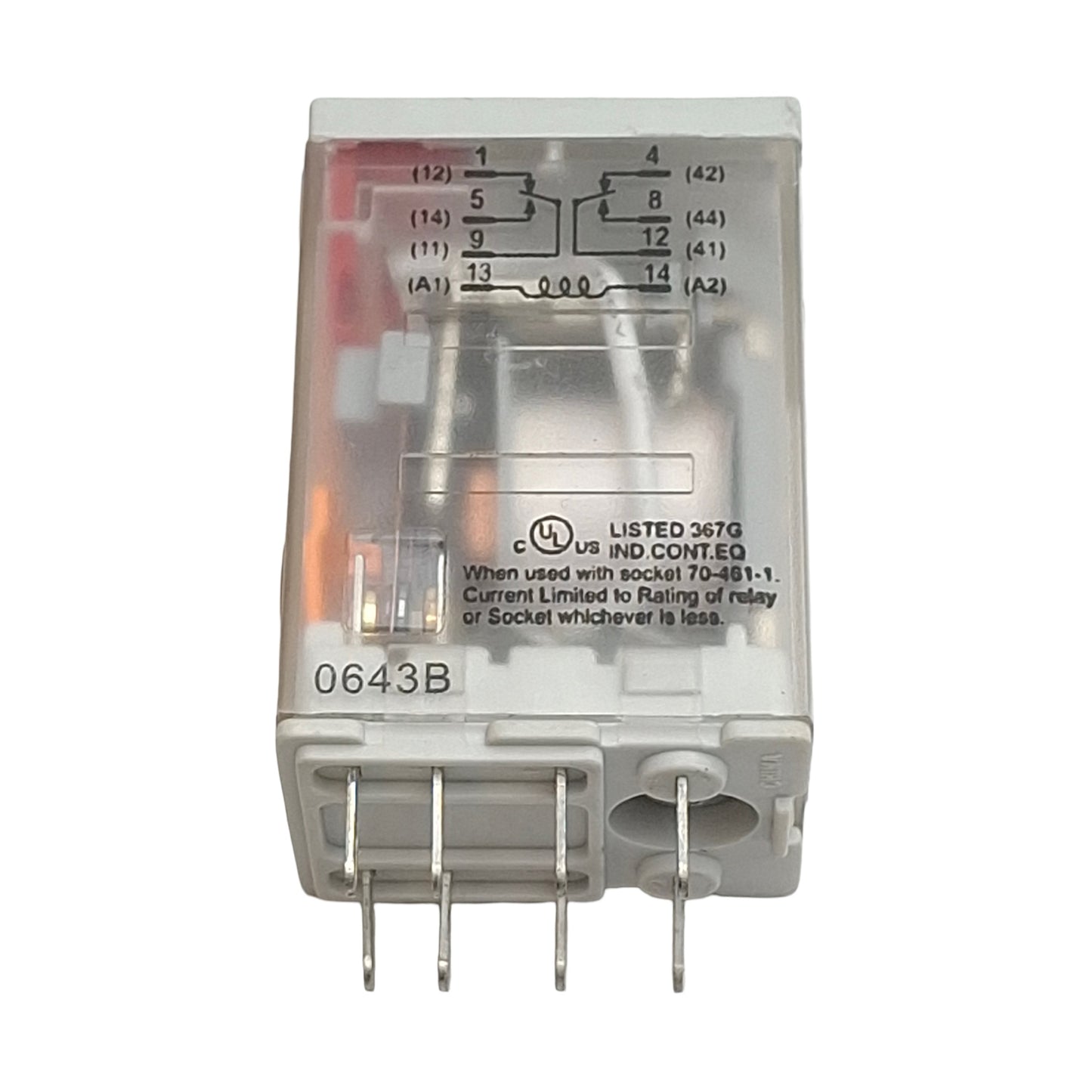 New Schneider Electric 782XBX2M4L-24A Ice-Cube Relay, 277VAC/28VDC 8A, 24VAC Coil