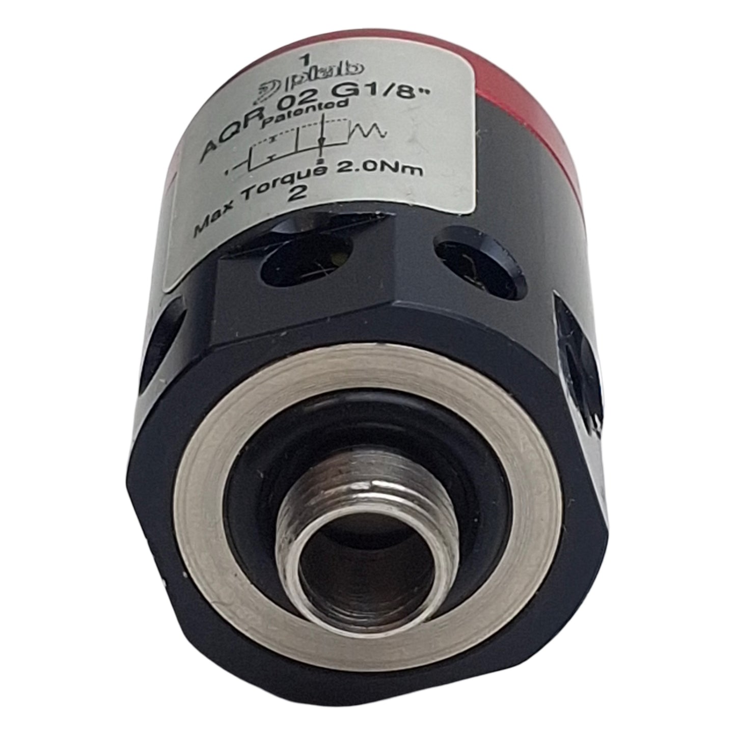 Used Piab 0119721 AQR 02 G1/8" Release Valve, G1/8in, 2Nm, 43.51-101.53psi, 8.16scfm
