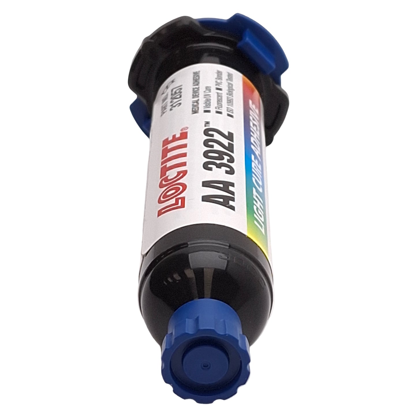 Used Loctite 312057 AA 3922 UV Light Cure Adhesive, 25mL Syringe, Clear, Acrylic