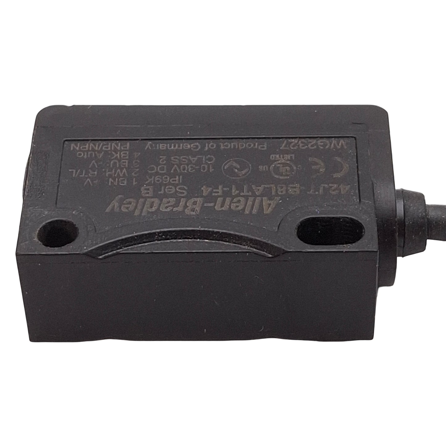 Used Allen Bradley 42JT-B8LAT1-F4 Photoelectric Sensor 120mm Range 10-30VDC M12 4-Pin