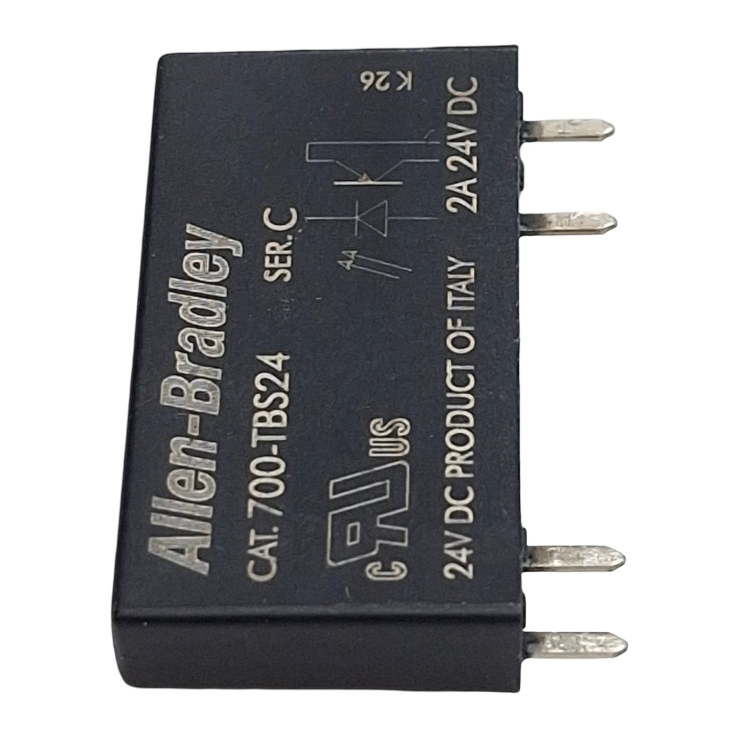 Used Lot of 4 Allen Bradley 700-TBS24 Power Relay, SPST 1N.O., 4-Pin, 2A 24VDC