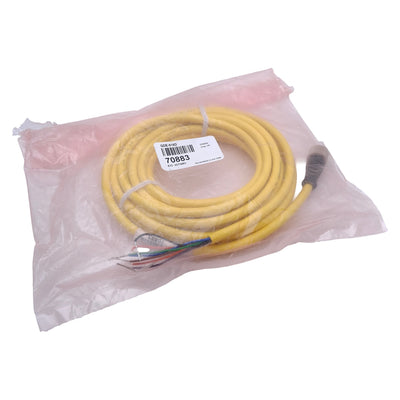 New Banner QDE-815D Single-Ended Cordset, 75VAC/DC 2A, M12 8-Pin Female, 4.5m