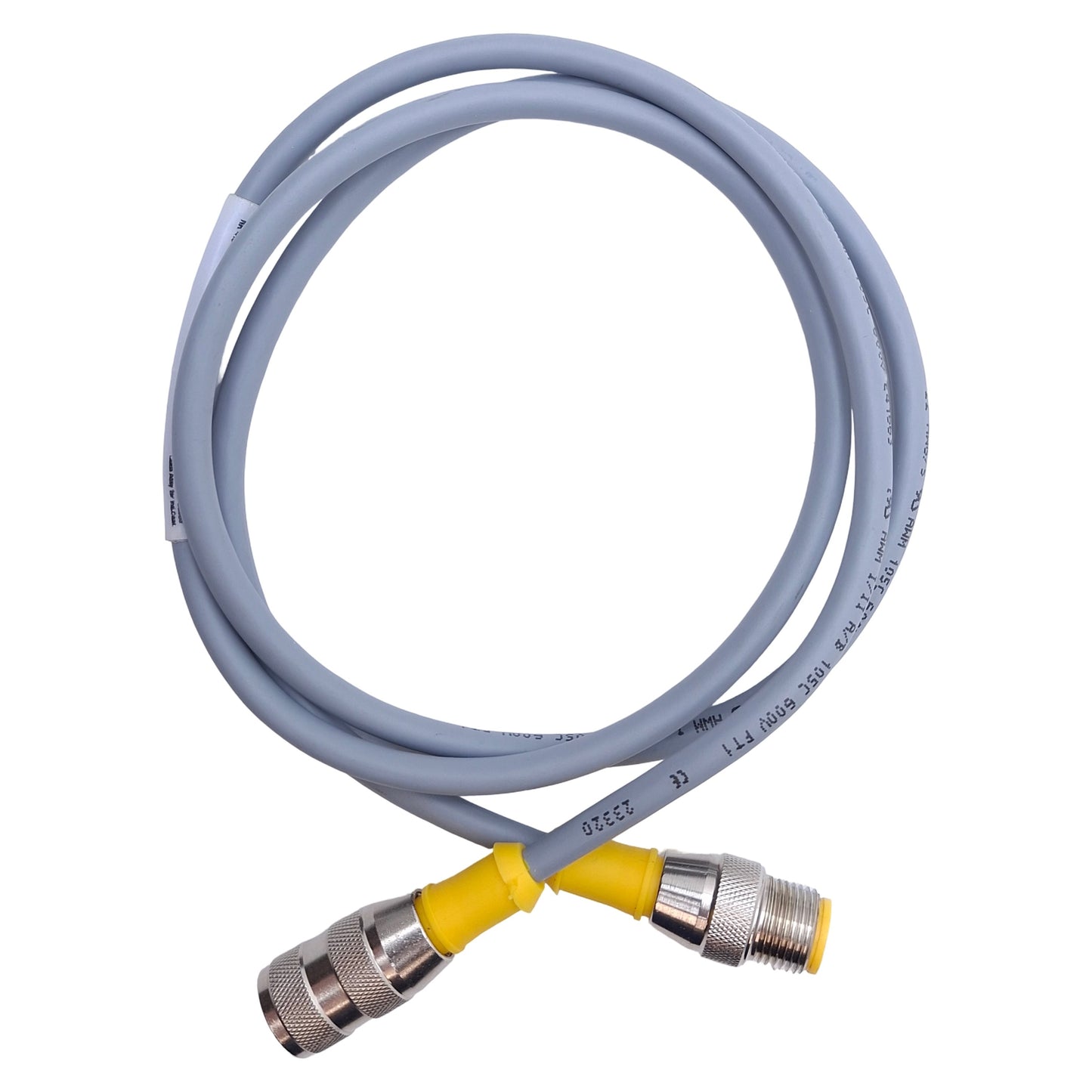 Used Turck RK 4.5T-1-RS 4.5T/S101 Cordset M12 Straight 5-Pin Male to Female, 1m