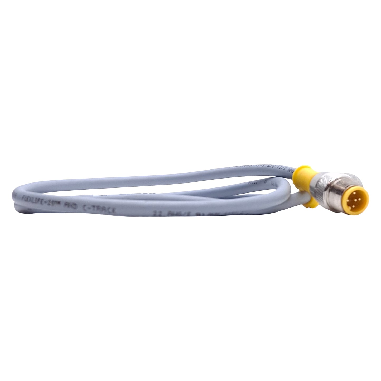 Used Turck RK 4.5T-1-RS 4.5T/S101 Cordset M12 Straight 5-Pin Male to Female, 1m