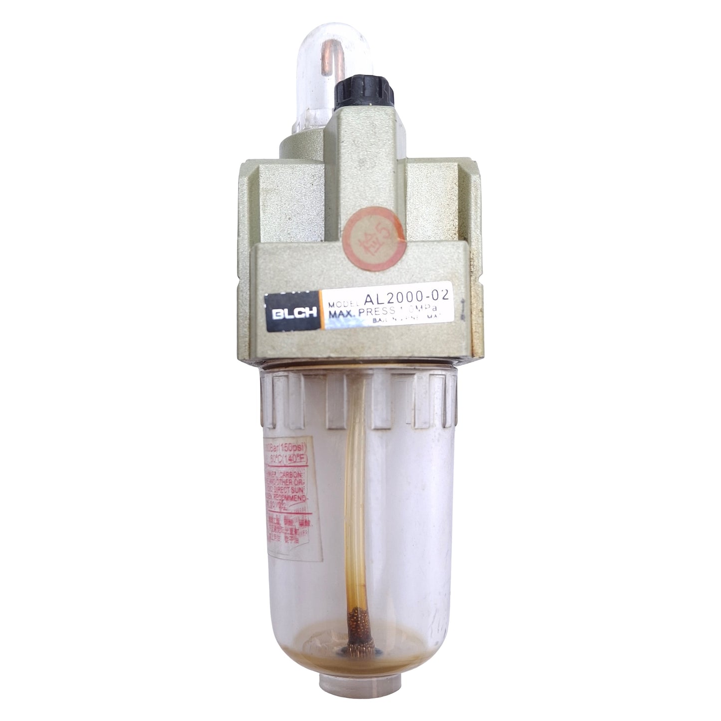 Used BLCH AL2000-02 Air Lubricator 1/4" NPT Port, 500L/min Flow Rate, 1MPa Max