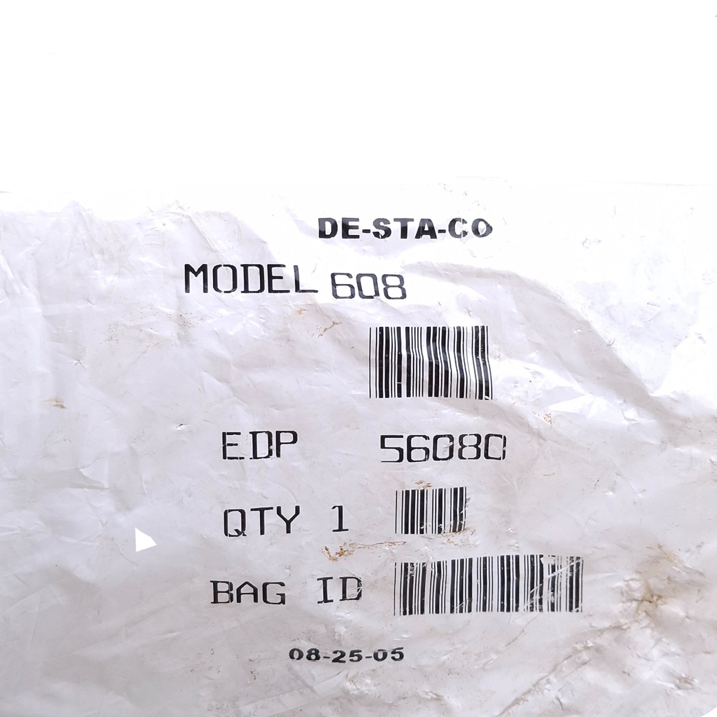 New Destaco 608 Toggle Action Plunger Clamp, 6in Length, 850lbf, 3/8-16 Thread