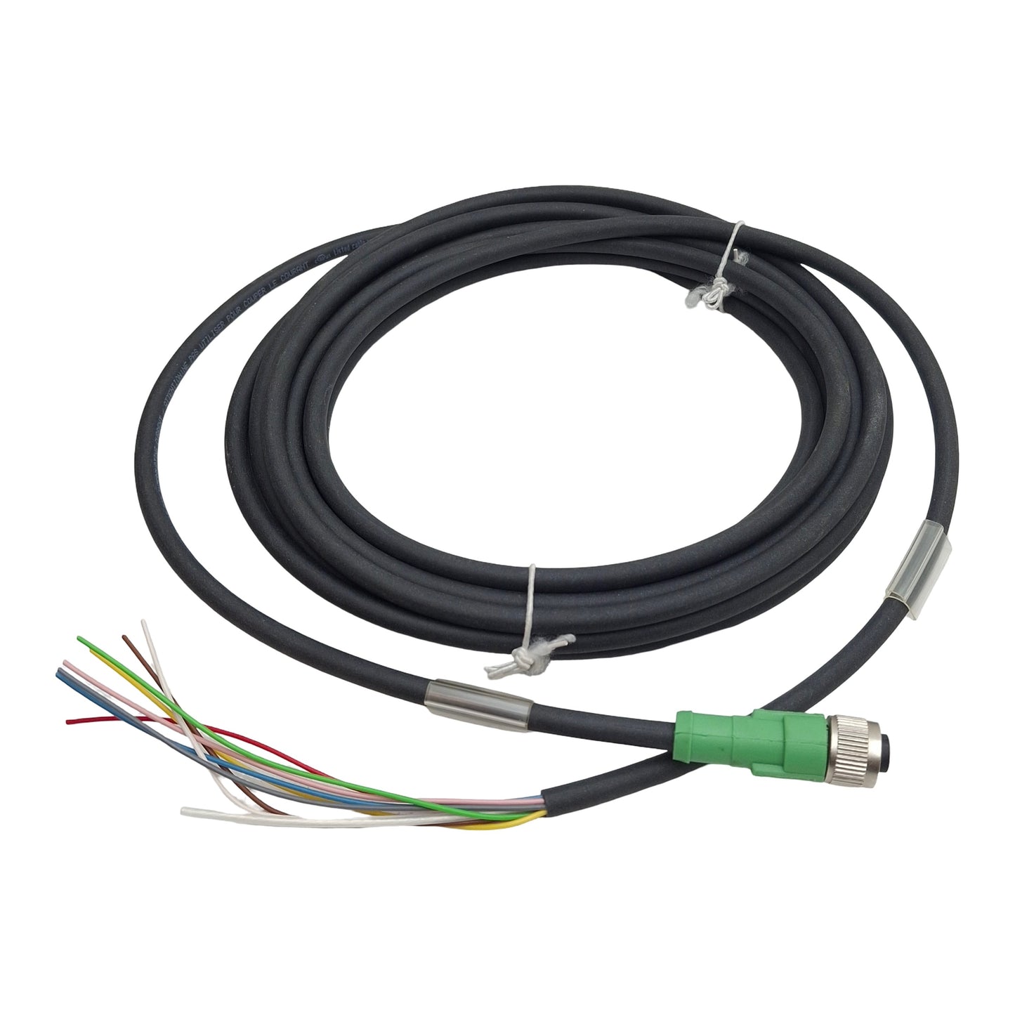 New – Open box Phoenix Contact 1520369 Sensor/Actuator Cable, 8-Pin M12 Female to Leads, 5m