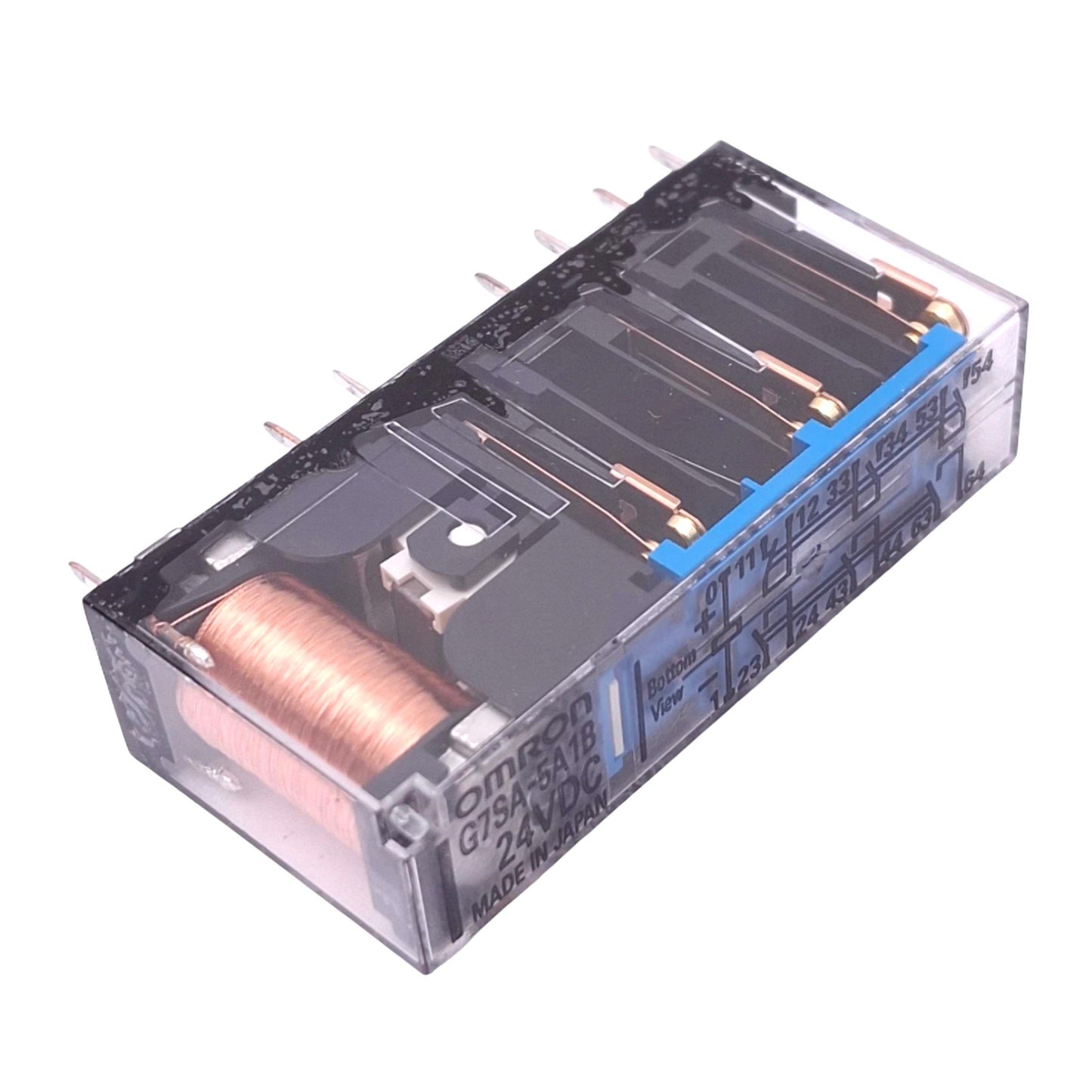 Used Omron G7SA-5A1B DC24 Relay, 6PST 5NO 1NC, 14-Pin, 6A Max, 24VDC Coil