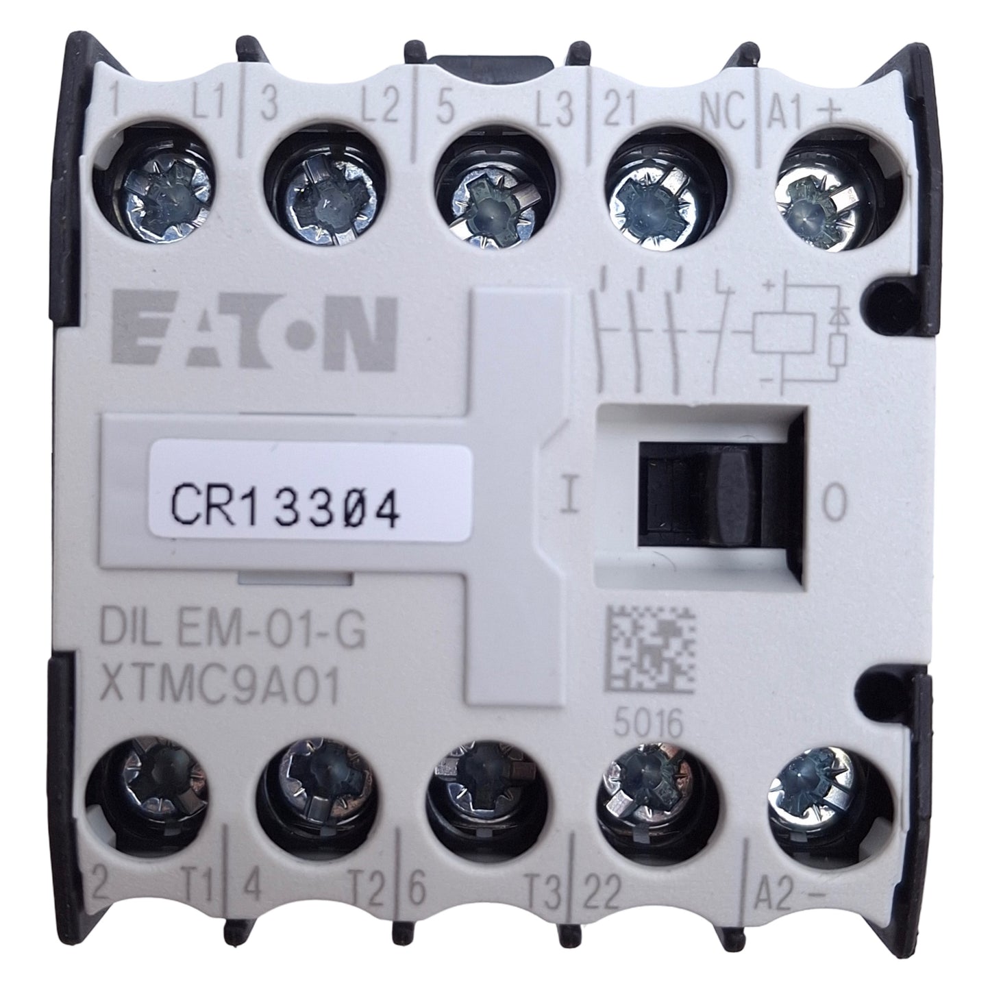 Used Eaton DILEM-01-G Contactor 1NC, 22A, 3-Pole 690VAC, DIN Rail, 24VDC Coil