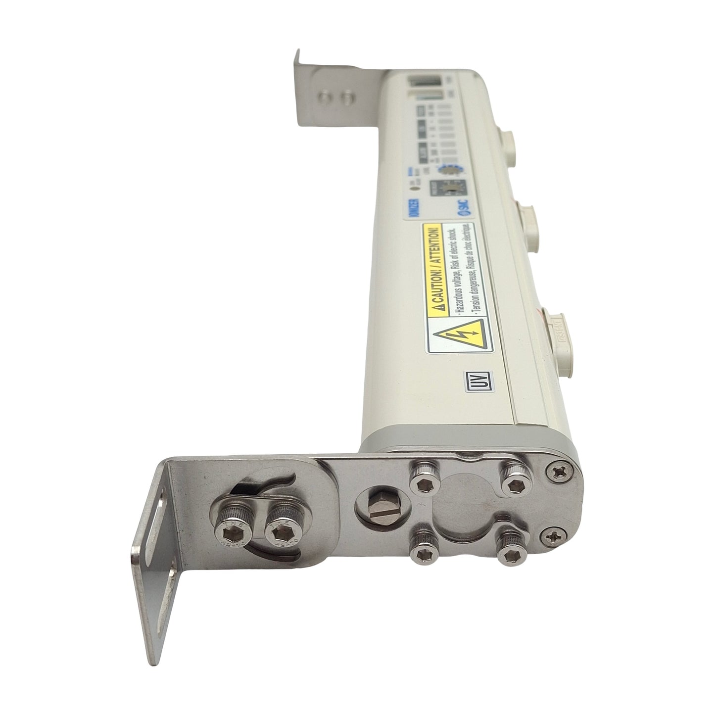 Used SMC IZS31-300P-B Ionizer Bar, 300mm Length, 7kV Max Out, 200mA 24VDC In, 0.7MPa