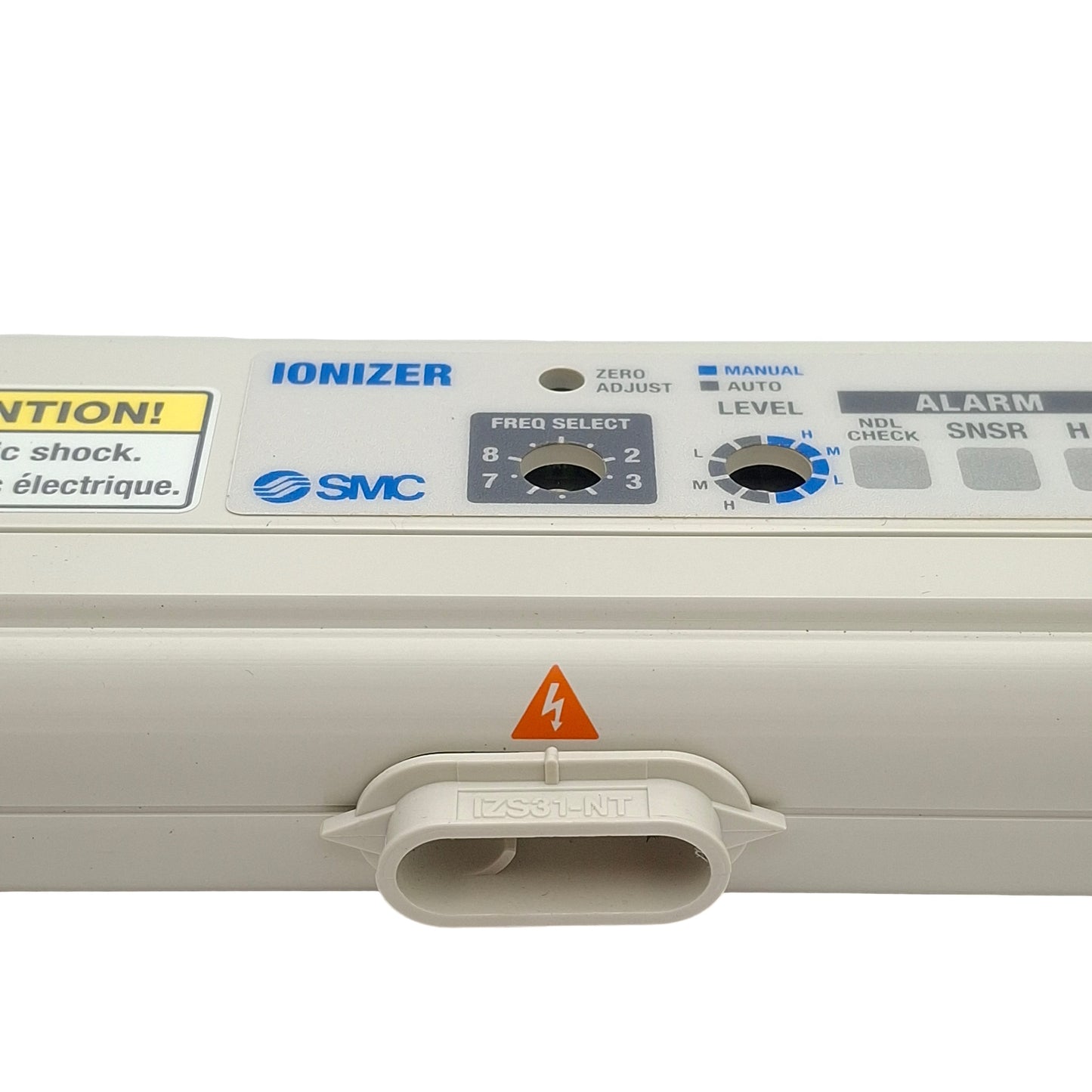 Used SMC IZS31-300P-B Ionizer Bar, 300mm Length, 7kV Max Out, 200mA 24VDC In, 0.7MPa