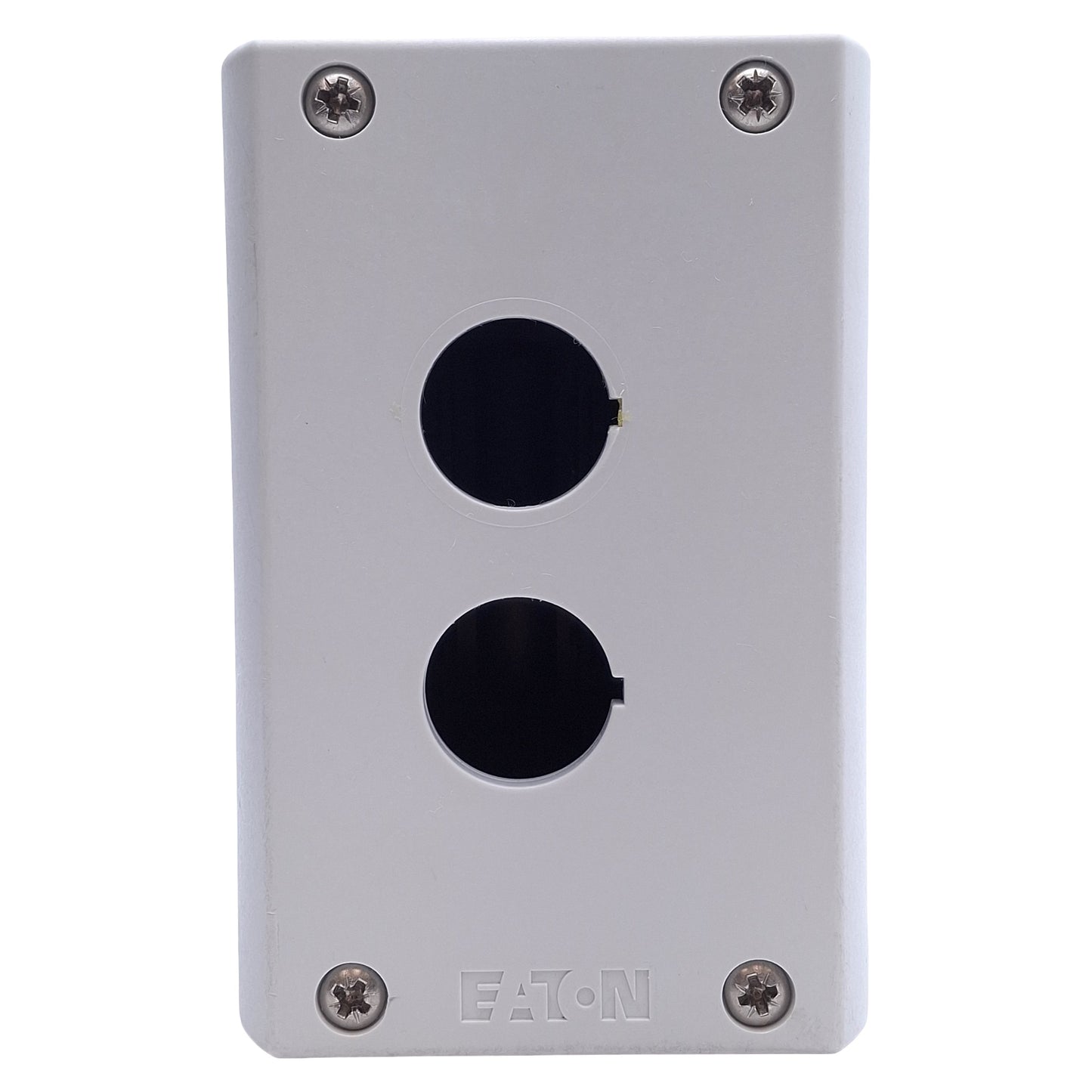 Used Eaton M22-I2-PG Two-Element Surface Mounting Enclosure For M22 Push Buttons