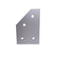 New Lot of 4 80/20 40-4361 Angled Flat Plate, 40 Series, 4-Hole, 60 Degree