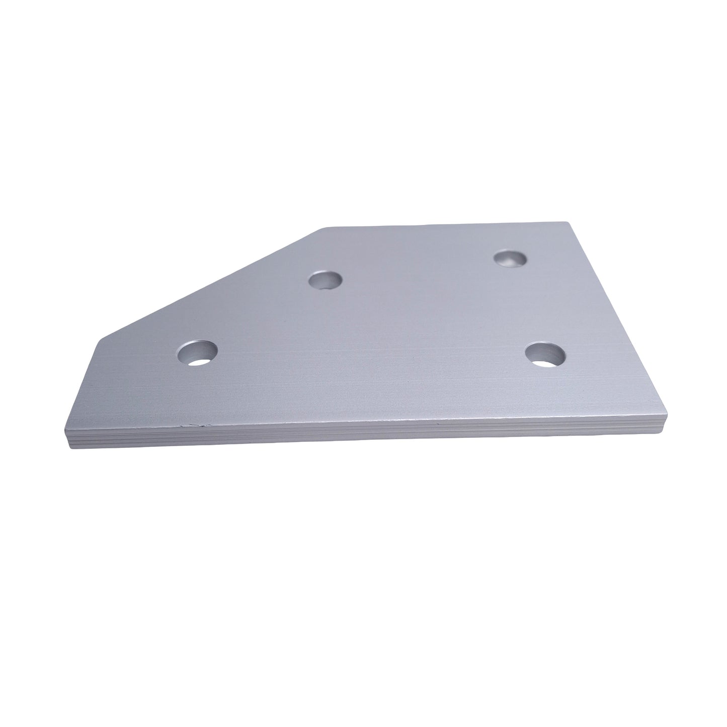 New Lot of 4 80/20 40-4361 Angled Flat Plate, 40 Series, 4-Hole, 60 Degree