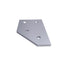New Lot of 4 80/20 40-4361 Angled Flat Plate, 40 Series, 4-Hole, 60 Degree