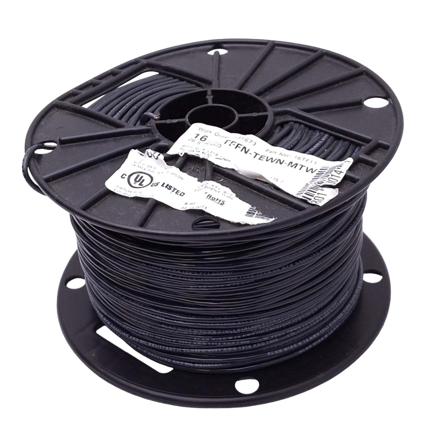 New – Open box Alan Wire 16TF11 TFFN-TEWN-MTW Copper Wire, 500ft, 16AWG 26-Strand, 600V