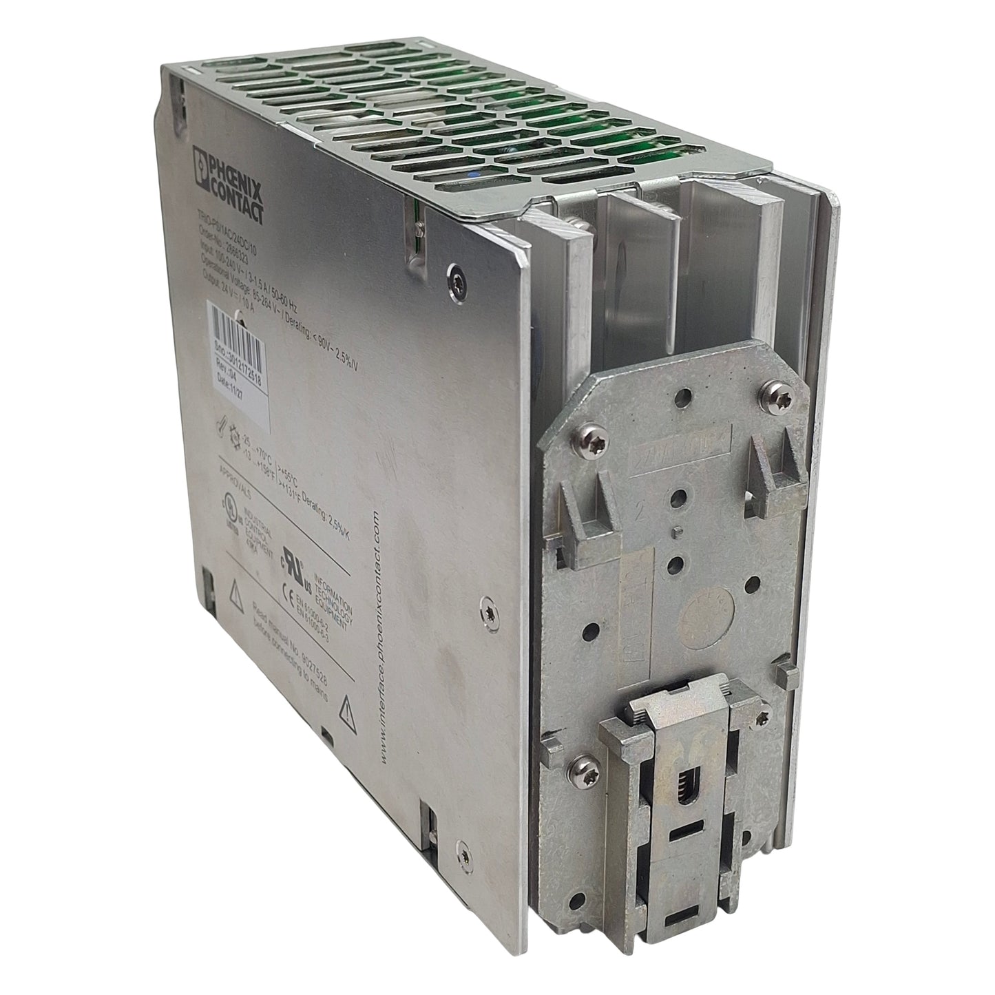 Used Phoenix Contact TRIO-PS/1AC/24DC/10 Power Supply, 100-240VAC In, 10A 24VDC Out