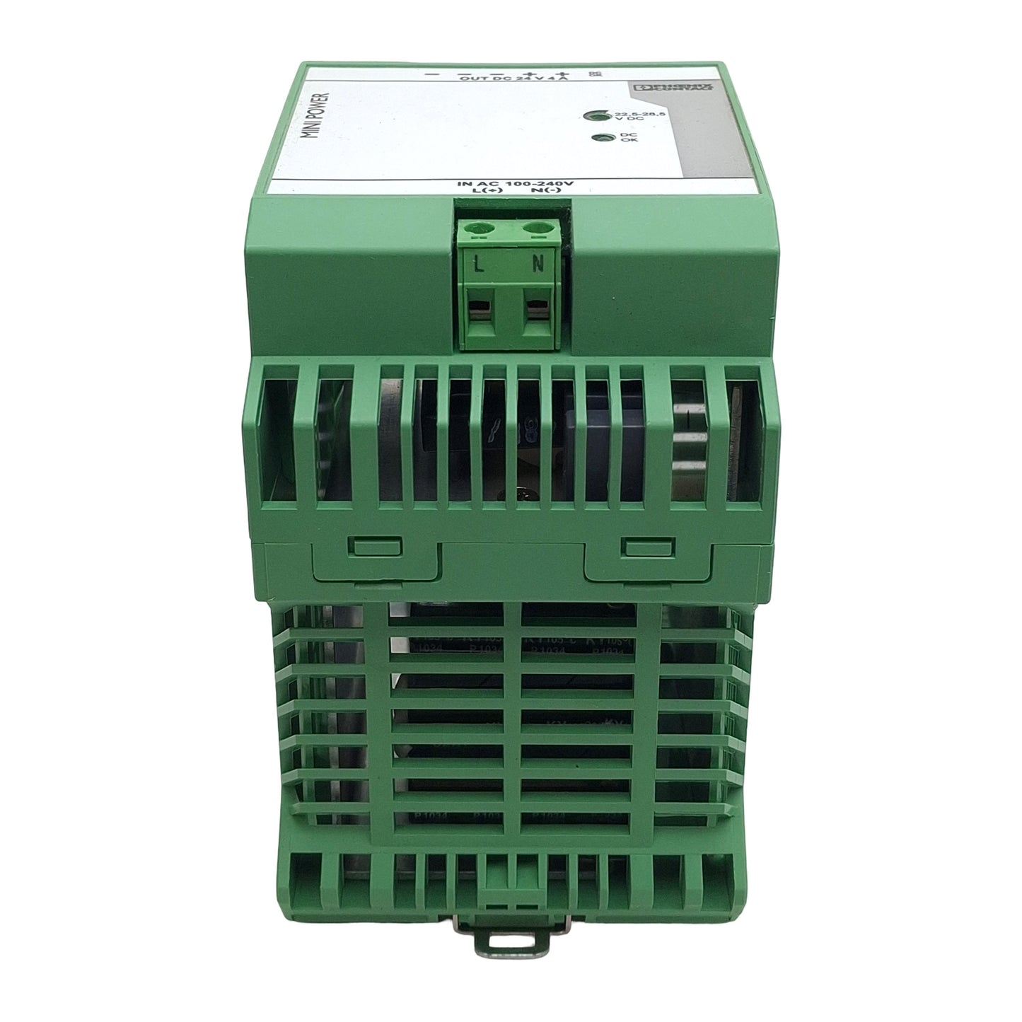 Used Phoenix Contact MINI-PS-100-240AC/24DC/4 Power Supply 100-240VAC In 4A 24VDC Out