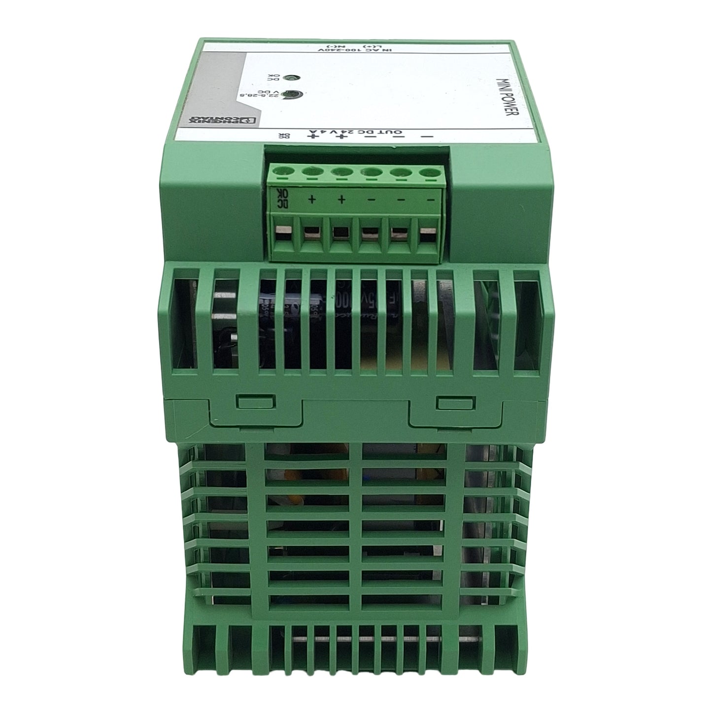 Used Phoenix Contact MINI-PS-100-240AC/24DC/4 Power Supply 100-240VAC In 4A 24VDC Out
