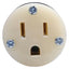 New Hubbell HBL5269C Electrical Plug, 125VAC Supply, 15A, 2-Pole, NEMA 5-15R