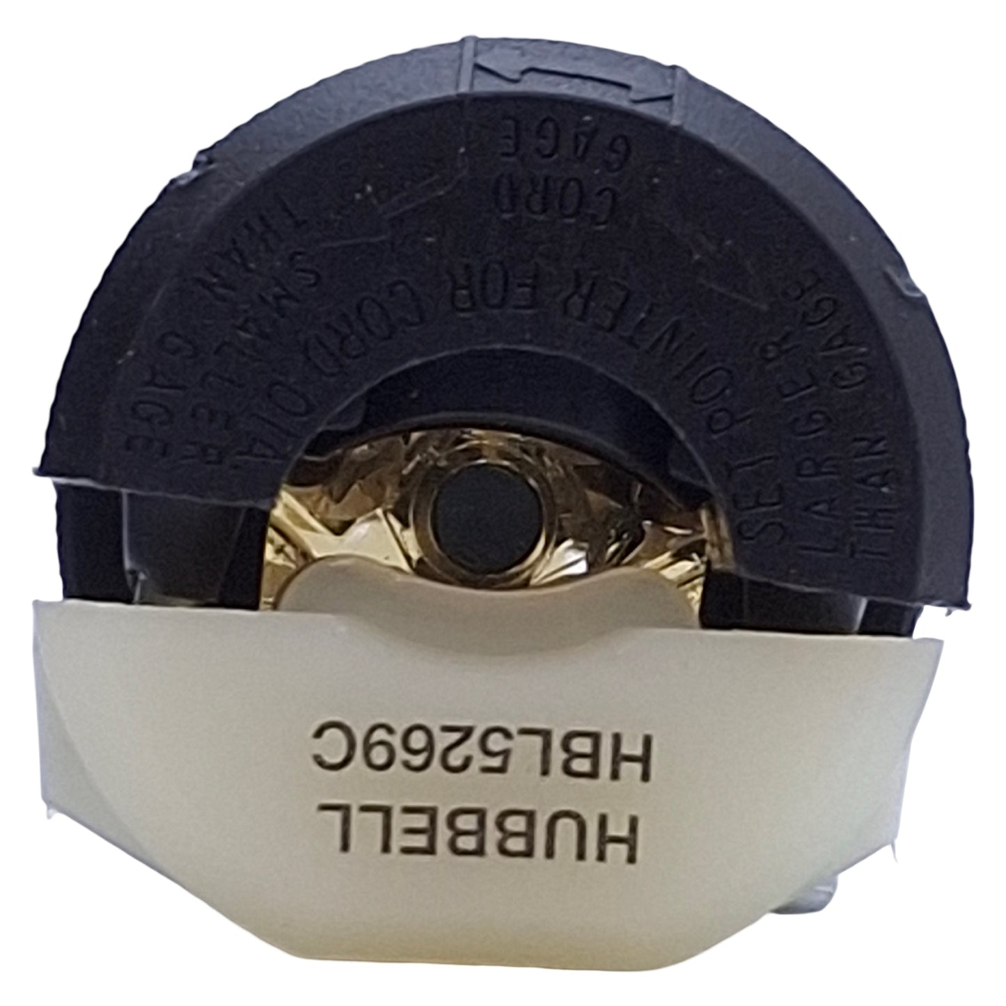 New Hubbell HBL5269C Electrical Plug, 125VAC Supply, 15A, 2-Pole, NEMA 5-15R
